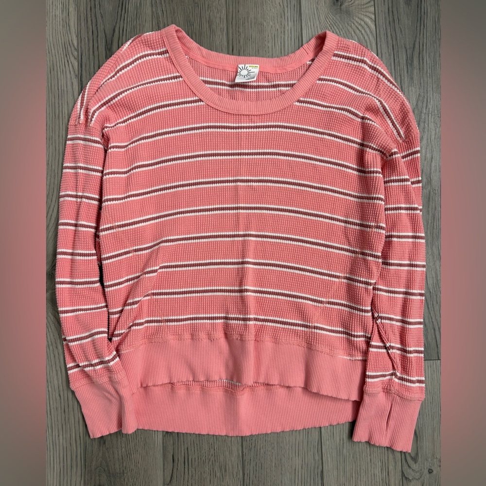 Aerie Pink Striped Women's Top